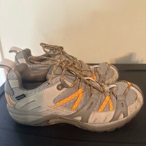 Merrell Womens Siren Sport 2 J52408 Beige/ Gray Hiking Shoes Waterproof Sz 9 US